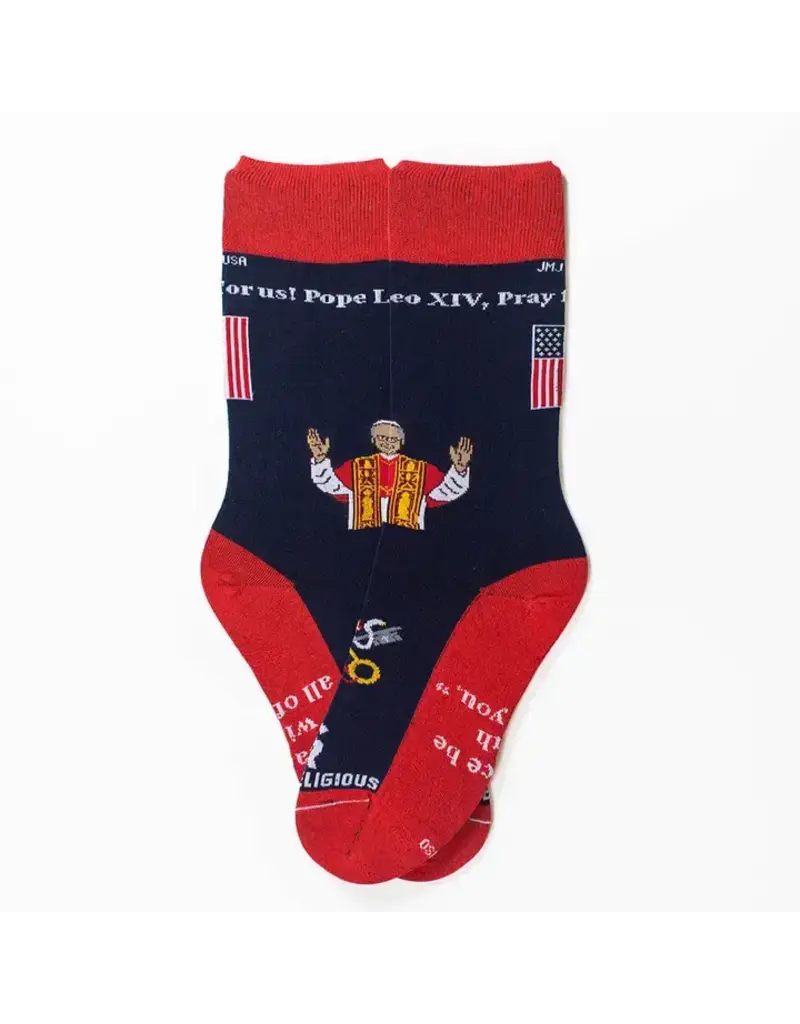 Sock Religious Pope Leo Xiv Adult Socks