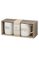 Anchor Productions Mug-Set-Mr. & Mrs. (Ecclesiastes 4:9) (Set Of 2)-Ivory Ceramic (Pkg-2)