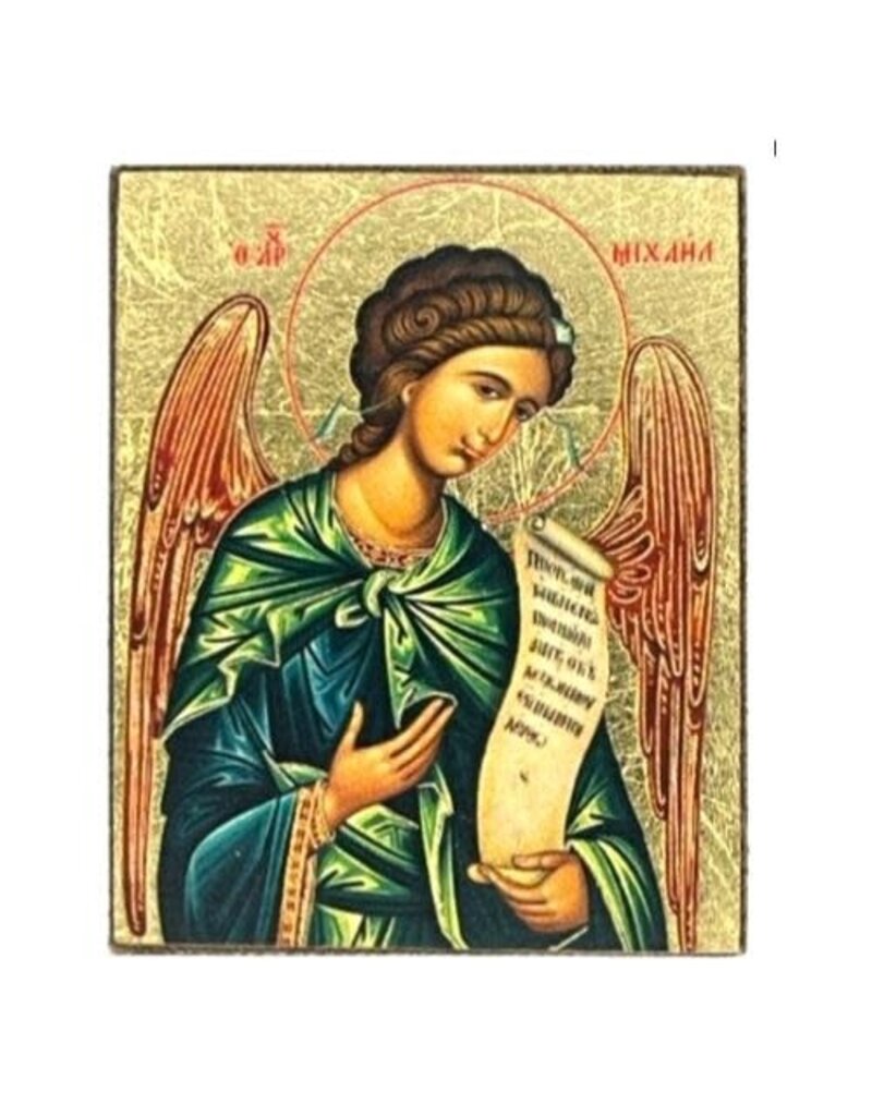 Archangel Michael Silk Screen Icon Magnet