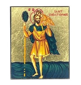Saint Christopher Silk Screen Icon Magnet
