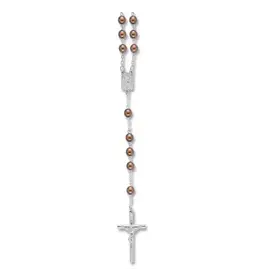 Abbey & CA Gift Brown Rosary Beads
