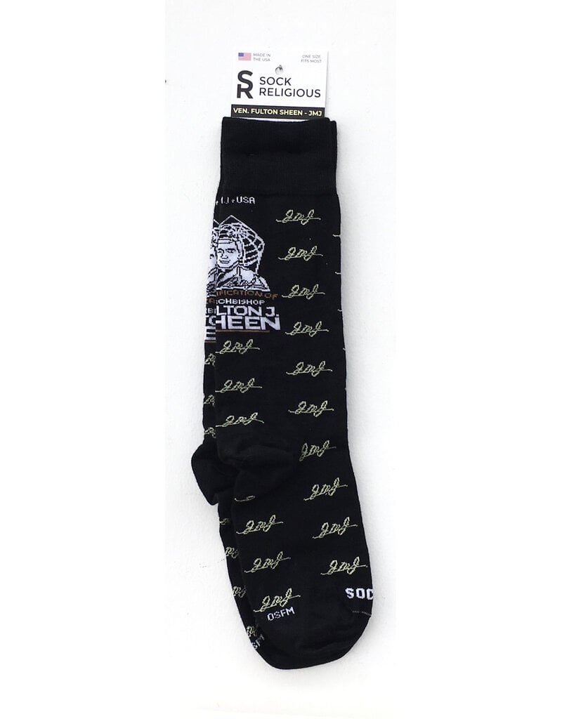 Sock Religious Official Beatification of Fulton Sheen Jmj Adult Socks