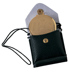 Koleys Inc. Pyx and Burse, 24K gold plate, IHS design