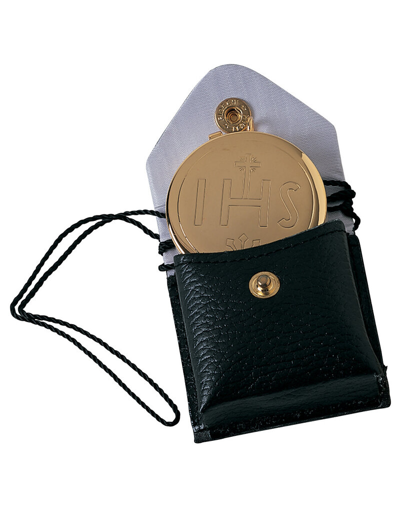 Koleys Inc. Pyx and Burse, 24K gold plate, IHS design
