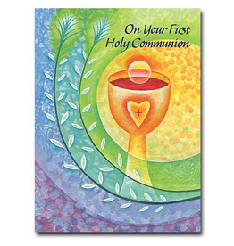 Altar + Home On Your First Holy Communion Card