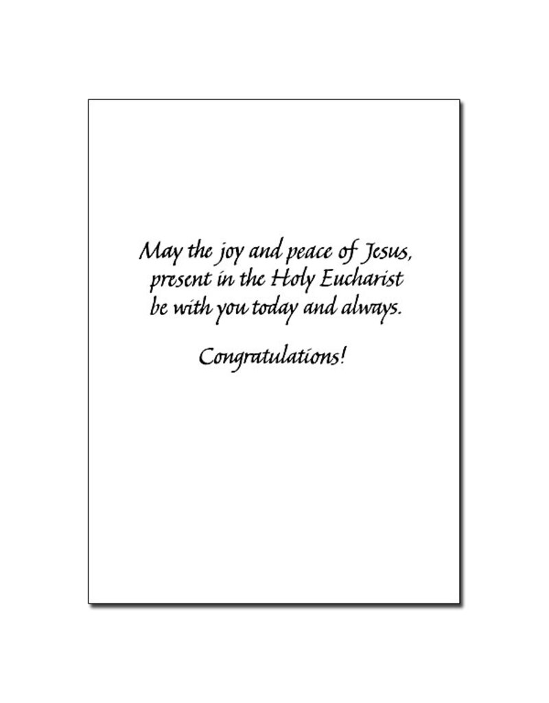 Altar + Home On Your First Holy Communion Card