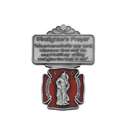 McVan Firefighter Red Enamel Visor Clip