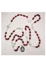 McVan Seven Sorrows Chaplet with Red Tear Drop Shaped Beads