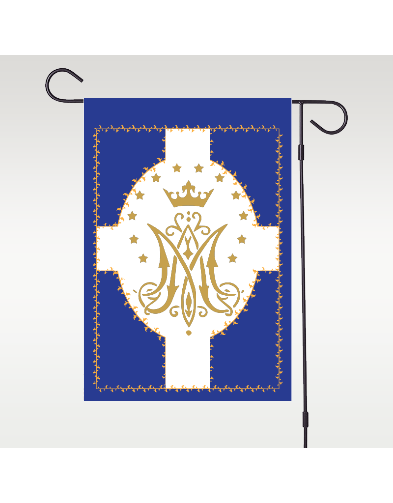 May – The Blessed Mother Mary Garden Flag