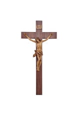 Sine Cera 20″ Walnut Wall Crucifix