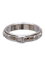 Sine Cera Sterling Silver Spinning Ring Rosary SIZE 8