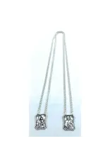Sacro Cuore and Madonna Del Carmine Metal Scapular