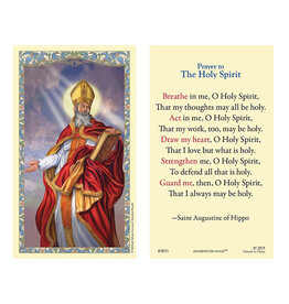 Ambrosiana Saint Augustine of Hippo Holy Card