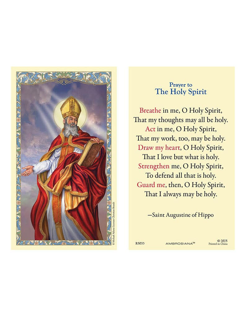 Christian Brands Saint Augustine of Hippo Holy Card