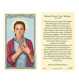 Christian Brands Blessed Chiara Luce Holy Card