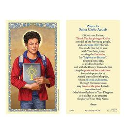 Ambrosiana Saint Carlo Acutis Holy Card