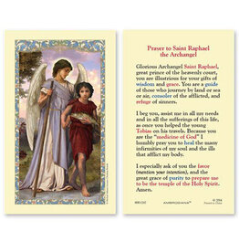 Christian Brands Saint Raphael Laminated Holy Card