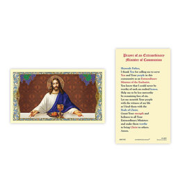 Christian Brands Christ Eucharist Laminated Holy Card