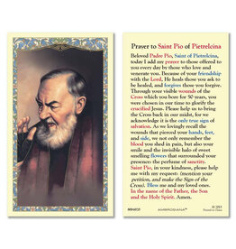 Ambrosiana Saint Pio Laminated Holy Card
