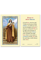 Ambrosiana Saint Therese Laminated Holy Card