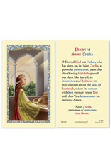 Ambrosiana Saint Cecilia Laminated Holy Card
