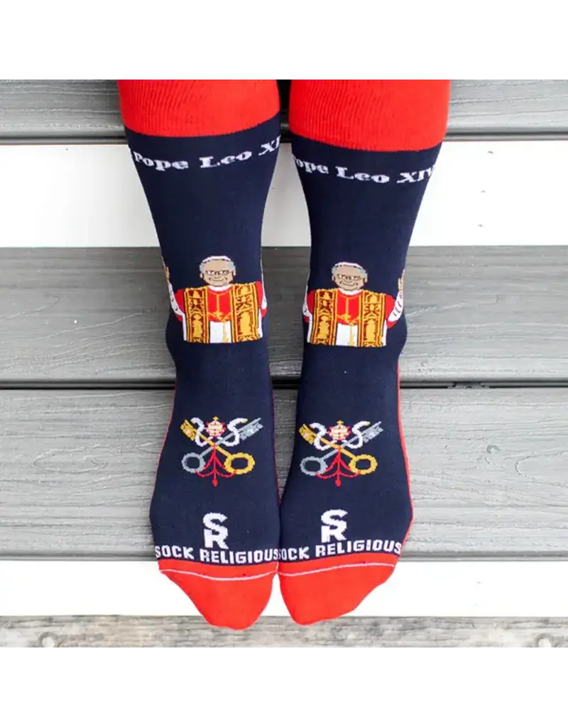 Sock Religious Pope Leo XIV Adult Socks