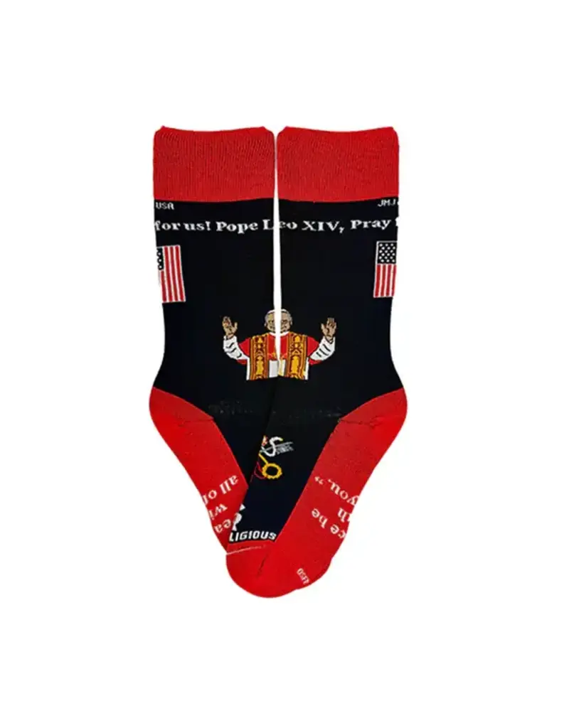Sock Religious Pope Leo XIV Adult Socks