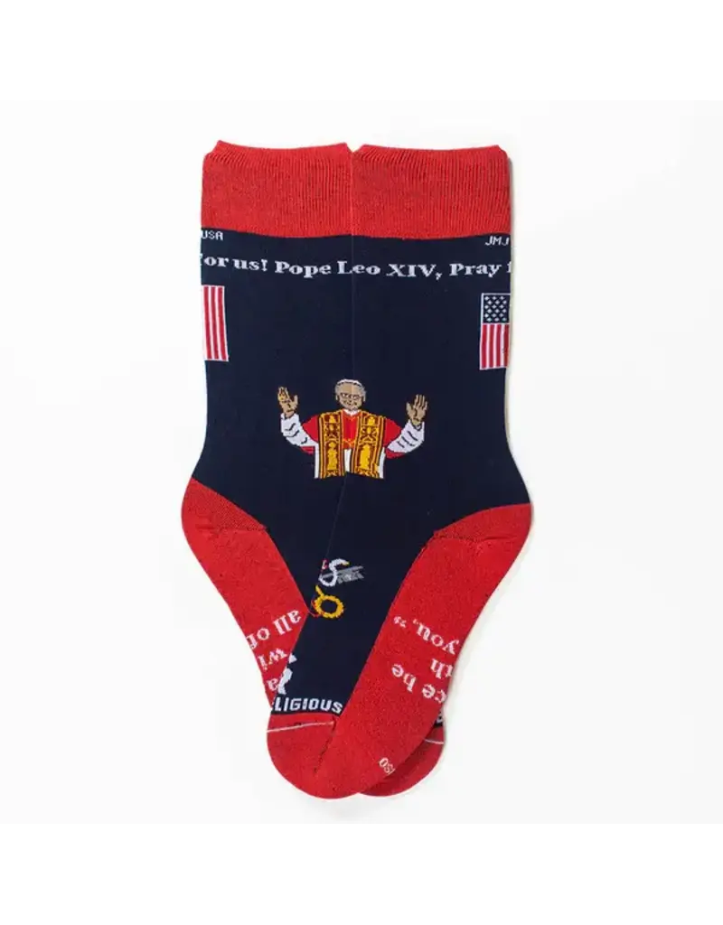 Sock Religious Pope Leo XIV Adult Socks