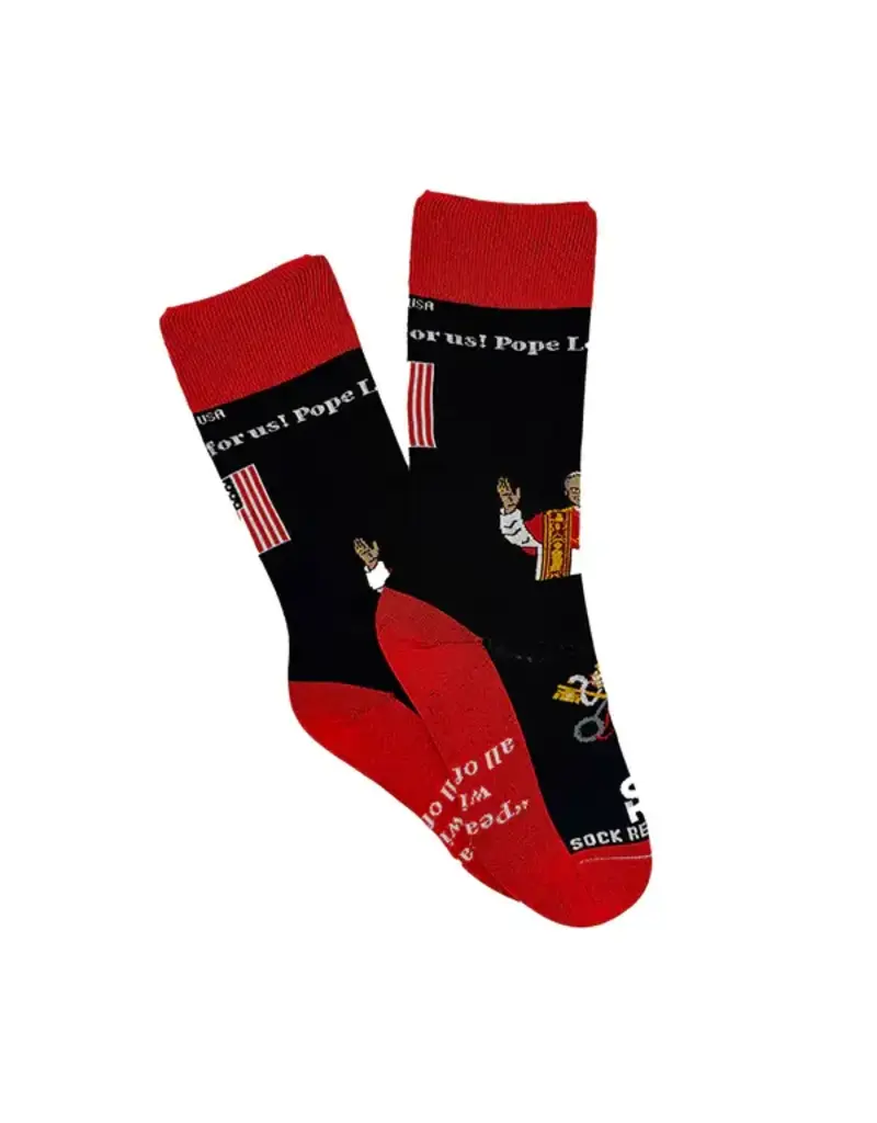 Sock Religious Pope Leo XIV Adult Socks
