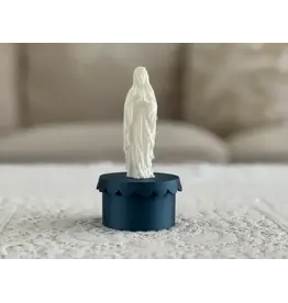 Be Still Prayer Space 3D Printed Miraculous Medal Praying Mary Keepsake Box | Dark Blue