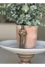 Be Still Prayer Space 3D Printed Good Shepherd Jesus and Lamb, 4" Bronze