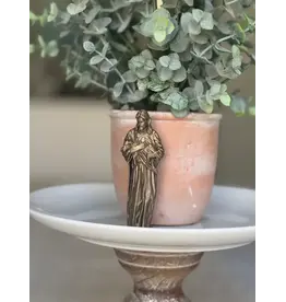 Be Still Prayer Space 3D Printed Good Shepherd Jesus and Lamb, 4" Bronze | Be Still Prayer Space