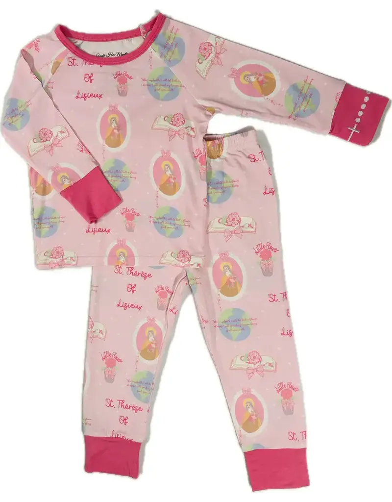 St. Thérèse of Lisieux Two Piece Kids Pajamas 7-8