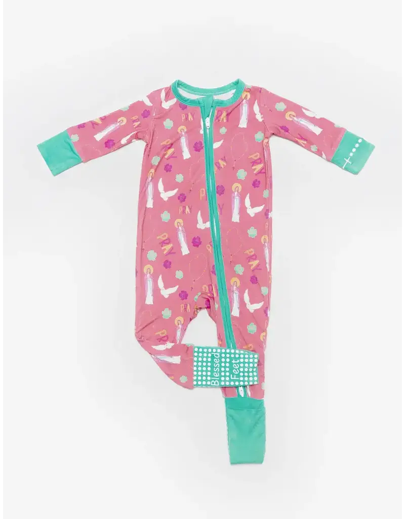 Pray Footie Baby Pajamas (6-12) months)