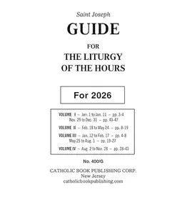 Catholic Book Publishing Corp Saint Joseph Guide For Christian Prayer: The Liturgy Of The Hours (2026) (406/G)