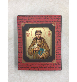 Saint Francis of Assisi Silk Screen Icon Magnet