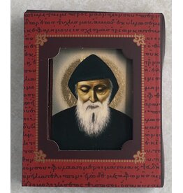 Saint Charbel Silk Screen Icon Magnet