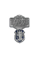McVan Police Officer Blue Enamel Prayer Visor Clip