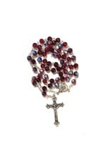Costa Articoli Religiosi Crystal red rosary 6 mm. Rosso