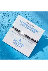 Holy Water Bracelet Holy Water Lava Rock Bracelet in Silver
