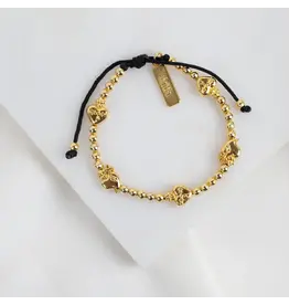 My Saint My Hero Let Love:  Sacred Heart Bracelet - Gold