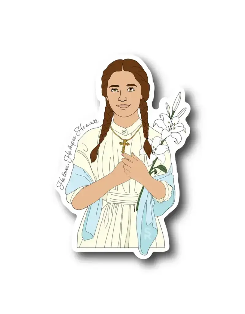 Sock Religious St. Maria Goretti Sticker