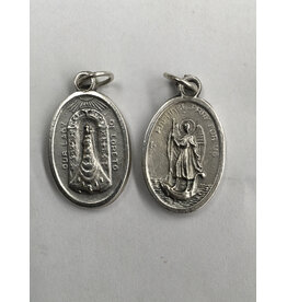 Lumen Mundi St. Raphael / Our Lady of Loreto Oxidized Medal