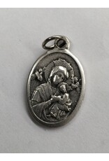 Lumen Mundi Our Lady of Perpetual Help Oxidized Medal