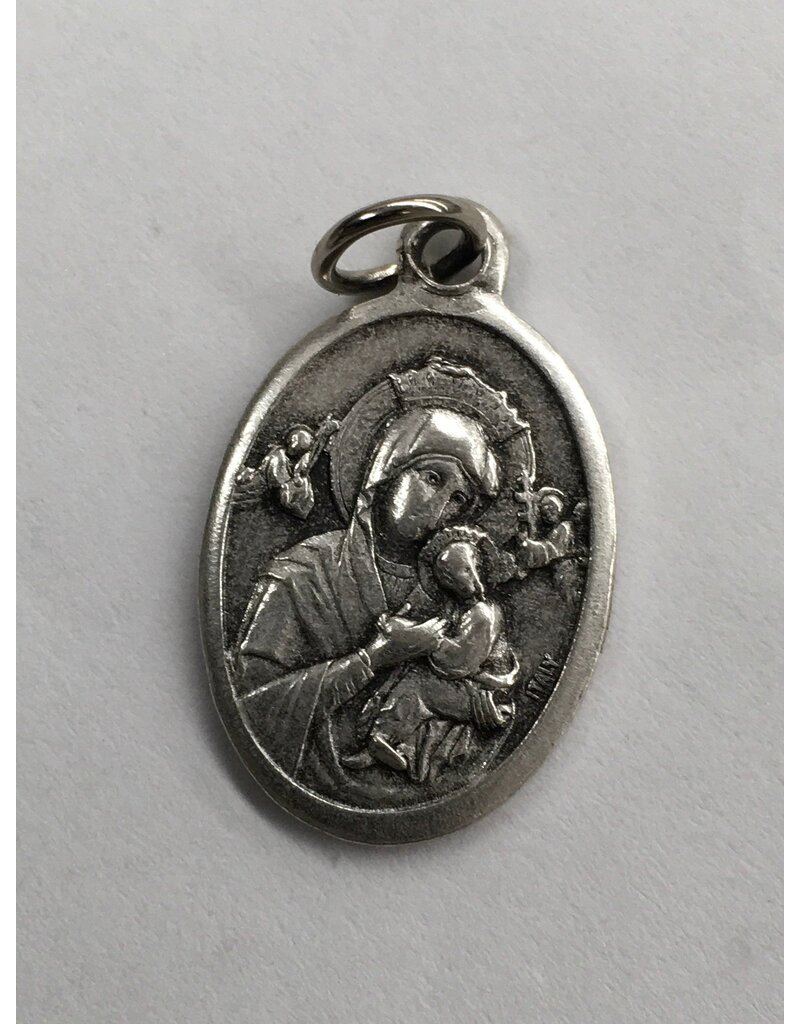 Lumen Mundi Our Lady of Perpetual Help Oxidized Medal