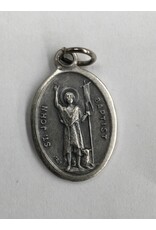 Lumen Mundi St. John the Baptist Oxidized Medal