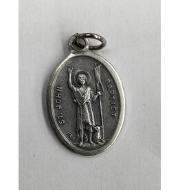 Lumen Mundi St. John the Baptist Oxidized Medal