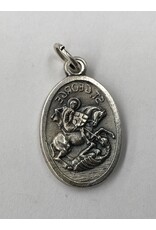 Lumen Mundi St. George / St. Patrick Oxidized Medal