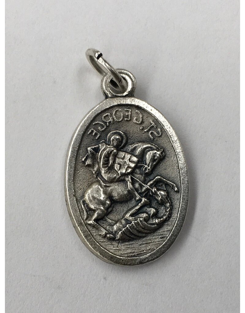 Lumen Mundi St. George / St. Patrick Oxidized Medal