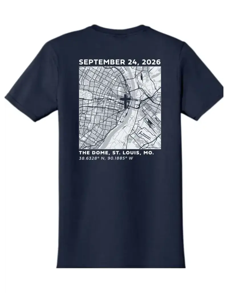 States of Faith Official Beatification of Fulton Sheen - St. Louis Map Adult T-Shirt